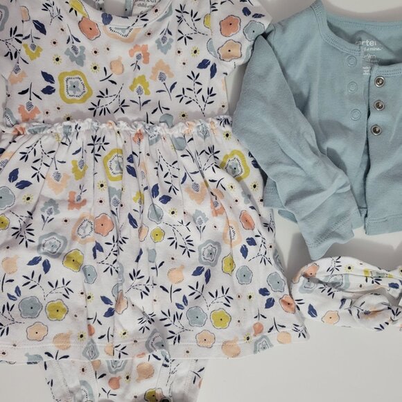 2 Carter's Dress and Sweater bundles Girl 6-9 Months - Picture 4 of 10